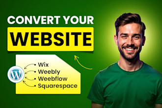 clone or convert wix, weebly, webflow, squarespace to wordpress website