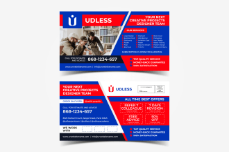 create business promotional postcard and eddm postcard design
