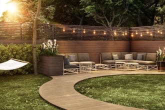 design 3d front garden backyard patio landscape design