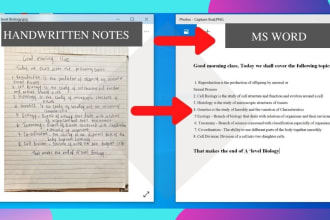 change handwritten notes to word do file conversion