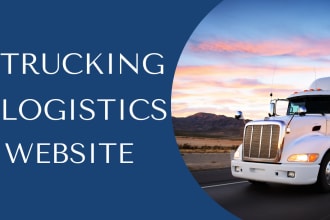 design logistics, cargo, dispatch, moving, trucking website