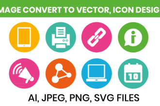 redesign, fix your logo, icon, or graphic into high quality vector format