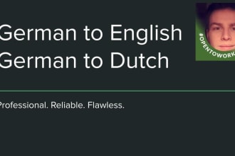 translate german into flawless dutch or english
