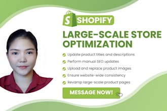 update and optimize your shopify store and products