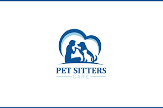 do a modern cat dog animal and pet logo design
