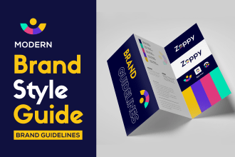 design logo, brand identity, brand style guide and brand book