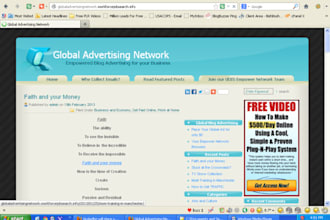 place you Ad on our Lifetime Global Advertising Network