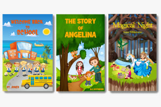 do children story book illustration