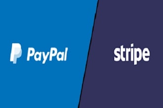 integrate payment methods stripe, paypal with react js