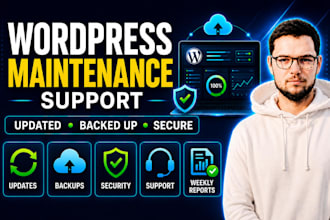 provide monthly wordpress website maintenance and support
