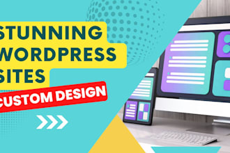 design a professional wordpress website with elementor