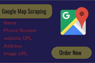 scrape google map, bussiness data and financial data