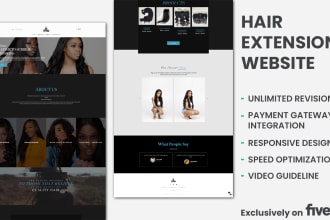 design your hair extension website