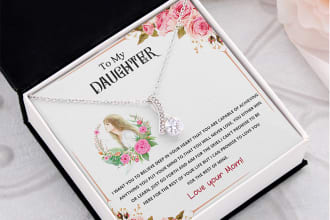 do trendy jewelry message card design for shineon in 24hrs