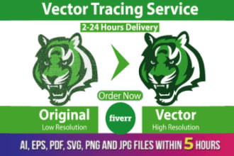 do vectorize image to vector convert logo jpg, ai, png, eps