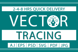 do vector tracing, recreate, update, resize, and modify your logo