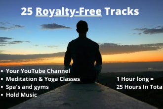 provide relaxing meditation music for yoga, sleep, youtube, hold music and more