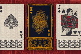 draw an amazing poker, playing cards, or any digital illustrations