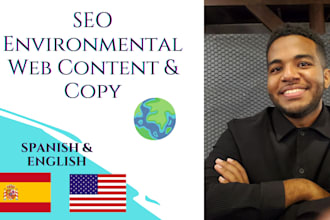 write your environmental and sustainability website content