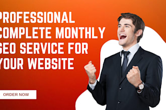 professional complete monthly SEO service for your website