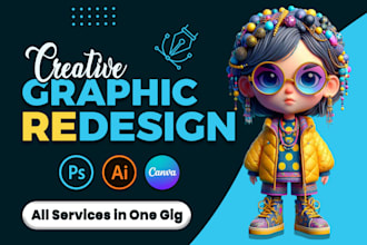 do graphic design, photoshop editing, fix and edit ai images