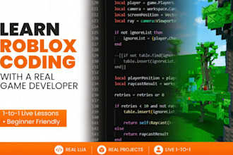 teach you roblox coding and game development