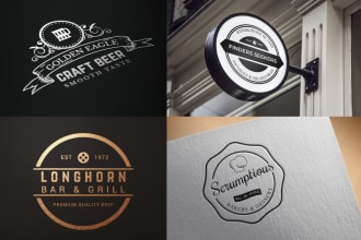 design classic vintage logo and badge