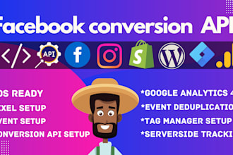 setup facebook conversion API and google analytics 4 with GTM