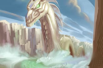 draw fantasy, sci fi, dark art, horror, nft art you wish