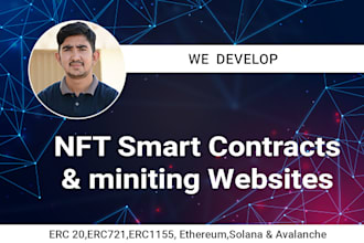 create nft smart contract and minting websites
