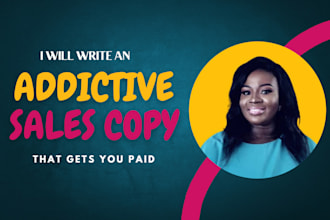 write a sales page copy landing page copy