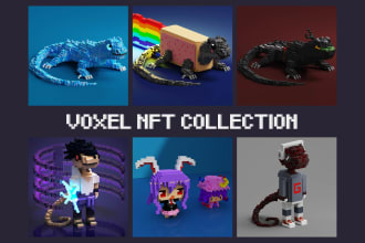 create sandbox ready 3d voxel nft collection