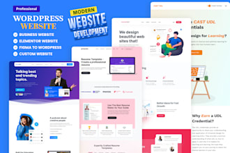 do wordpress website, figma website design, website ui ux, website development