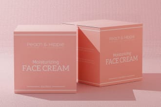 do box design and product box packaging design, mailer box 3d mockup