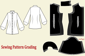 grade your sewing patterns into multiple sizes