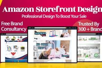 create amazon brand store and storefront design for you