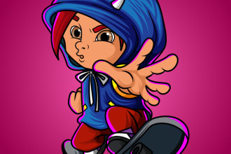 design nft cartoon character for 10k nft art collection