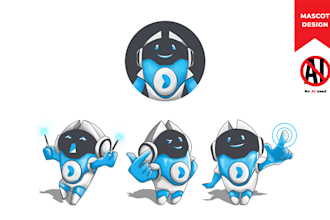 design mascot logo and character for your brand