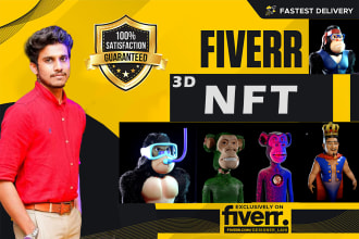 create 3d nft models and collectibles for you
