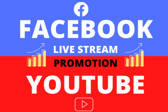 do organic live stream promotion facebook and youtube