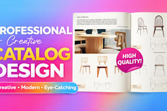 design attractive catalog for you