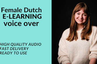 be your dutch female elearning  voice over