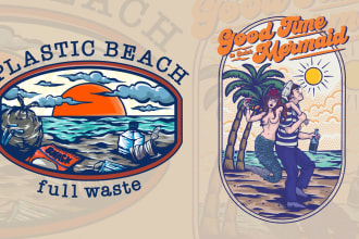 custom graphic vintage retro design for clothing street wear