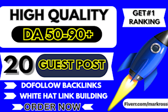 write high da guest post backlinks with SEO dofollow guest posting service