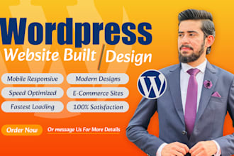 build a responsive wordpress business website design