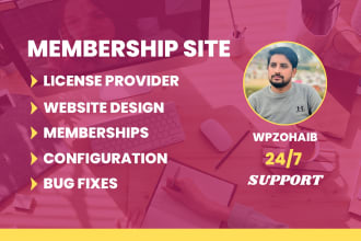 design a wordpress membership subscription website