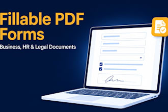 create a fillable PDF form or editable PDF