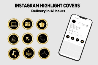 design instagram highlight cover icons