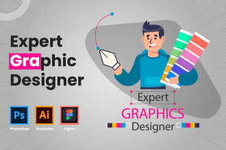 be your graphic designer and photoshop expert
