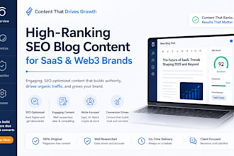highranking SEO blog content for saas and web3 brands
